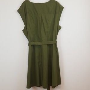 Ava & Viv Dresses - Ava & Viv Olive green button down plus size dress Ava & Viv Dresses - Ava & Viv Olive green button down plus size dress